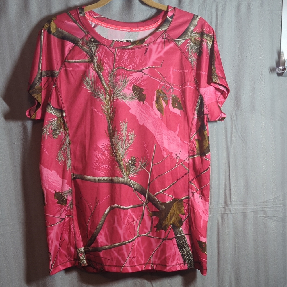 Realtree Pink and Gray Camouflage Shirt